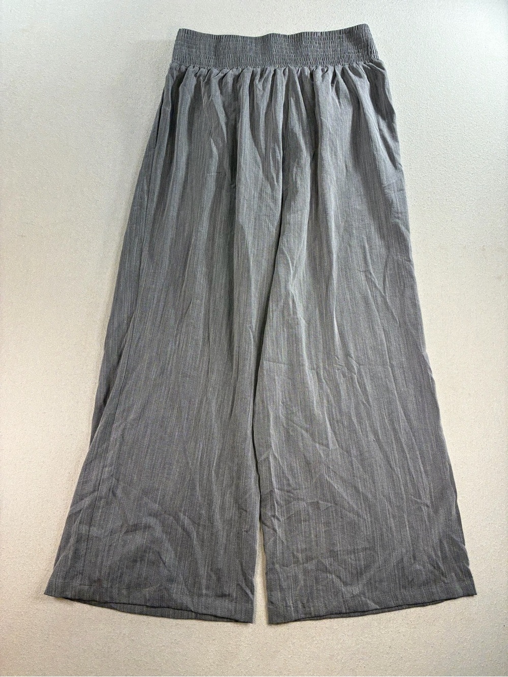 Halara Women’s L Gray Wide Leg High Waist Crossover Palazzo Pants NWT - Picture 2 of 8